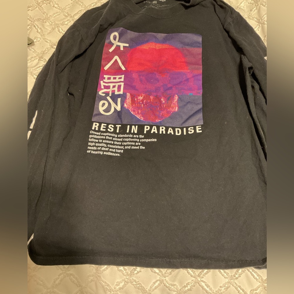 Black long sleeve tshirt size M